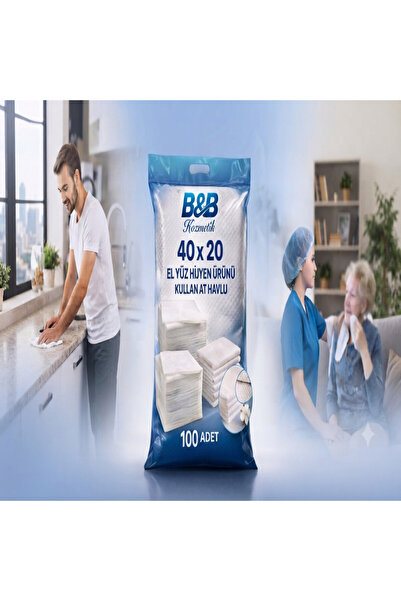 BB KOZMETİK Çok Amaçlı Tek Kullanımlık Hijyen Havlusu (40x20 cm) - 50 ADET
