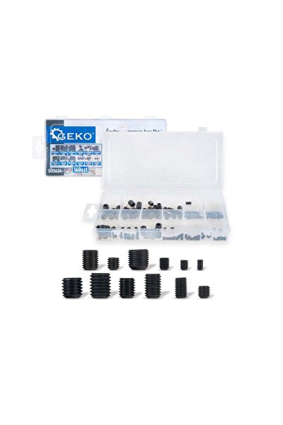GEKO Set de șuruburi fără cap, 160 bucăți, G 03624