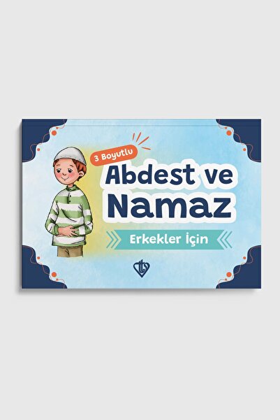 Türkiye Diyanet Vakfı Yayınları 3 Boyutlu Abdest Ve Namaz Kitapçığı Mavi(erkekler için)