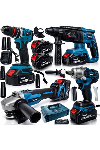 Ondragon Set de scule fără fir 4-în-1, 5 Ah, 48 V, OD 9128