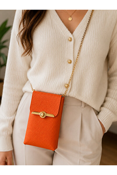 DKY Women's Stylish Chain Phone Bag