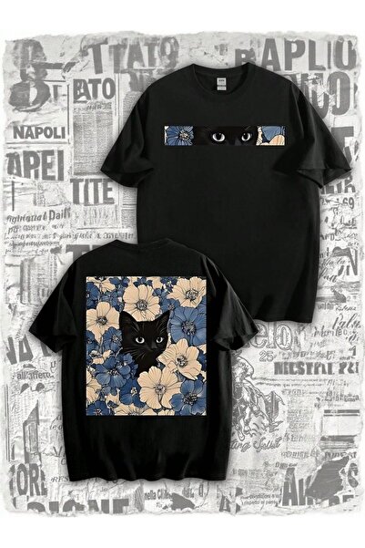 bellanova Unisex πολύχρωμο μπλουζάκι με στάμπα Oversize Streetwear Άνετη εφαρ...