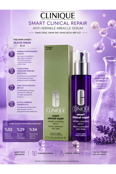 Clinique Anti-Fine Line and Wrinkle Skin Renewing and Firming Smart Clinical ...