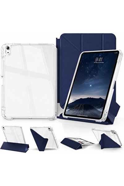 iPad 11. Nesil (A16) 2025 v 10.Nesil 2022 ile Uyumlu Kapağı Ayrılabilir Mıknatıslı Arkası Sert Kılıf