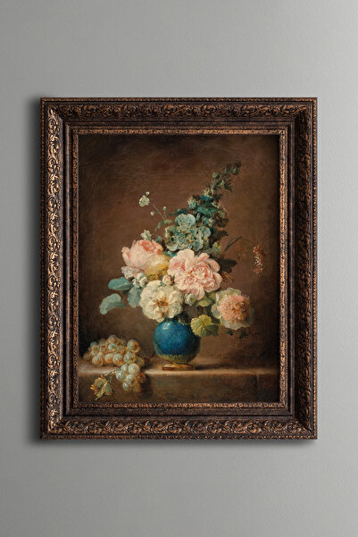 epiqart Floral Still Life - Vintage Patterned Painting - Thick Model