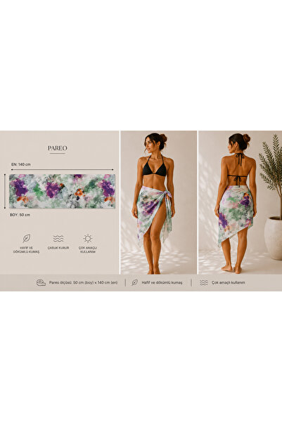 Glowear Atelier Mixed Patterned Short Pareo