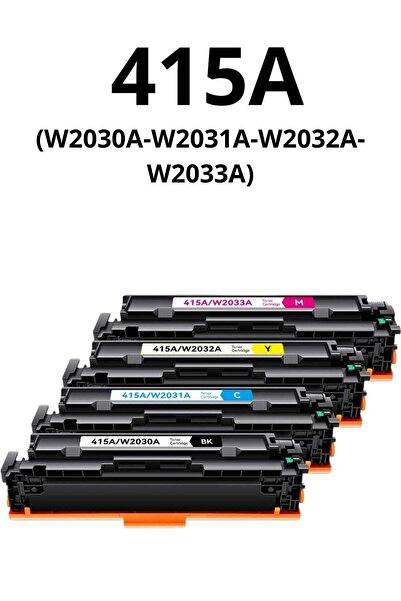 Generic Ink Cartridge Set 415A (W2030A-W2031A-W2032A-W2033A) Compatible 4 Col...