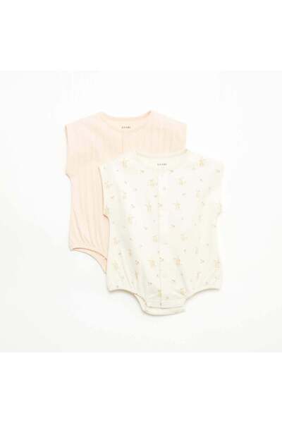 KIABI Set of 2 Rompers WHITE