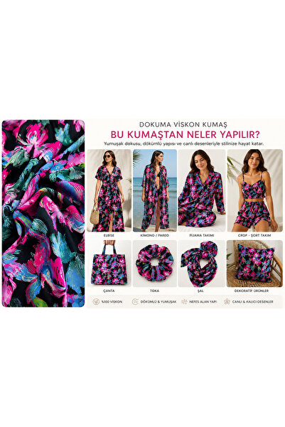 ATA KUMAŞ %100 Pamuk Dokuma Viskon