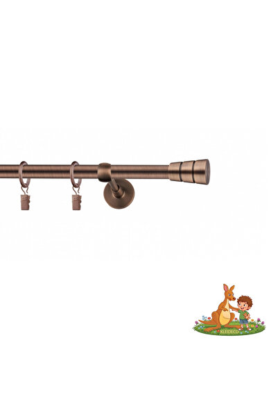 KLEIDECO Galerie simpla perdea MALDIVE, Metal, Diametru 19 mm, Capete VILINGI...