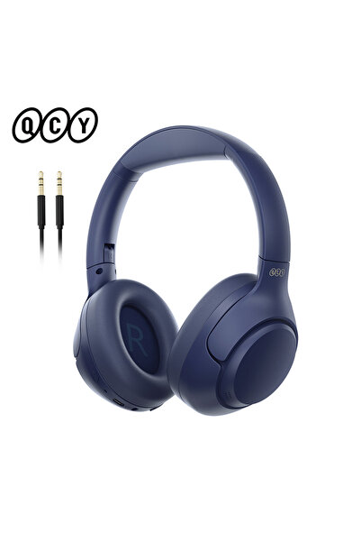 choice2 سماعات رأس QCY H3-Blue لاسلكية بتقنية البلوتوث 5.4 مع خاصية إلغاء الض...