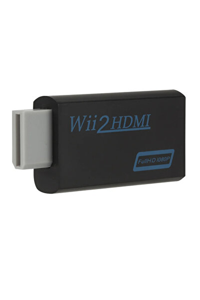Choice Black WII to HDMI-compatible Converter with 3.5mm Audio Video Cable Fu...