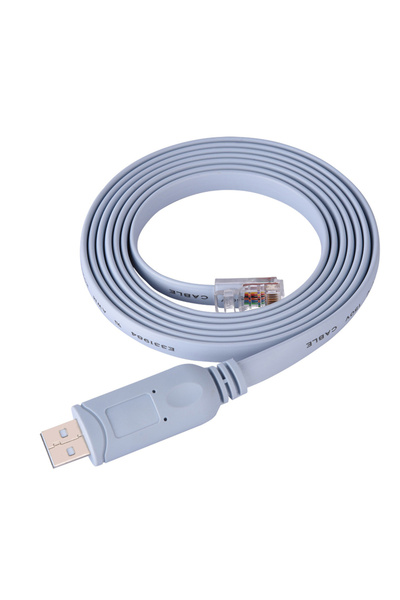 Choice Blue Portable USB2.0 Male to RJ45 Male CAT5 Serial Console Flat Cable ...
