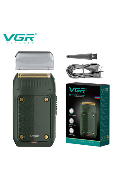 Choice1 V-353 Green VGR Shaver Rechargeable Beard Trimmer Electric Shaving Ma...