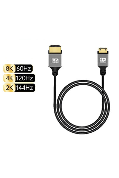 Choice14 كابل BSN 0.5 متر مستقيم متوافق مع Mini/Micro HDMI بدقة 8K UHD بزاوية...