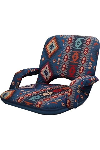 Cady One Foldable Foam Padded Floor Chair with Adjustable High Back Comfortab...