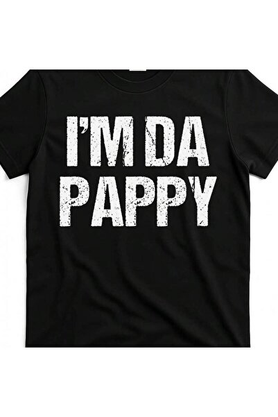 01THEONE تي شيرت بطبعة "I'm Da Pappy" لعيد الأب - قابل للغسل في الغسالة، ذو ي...