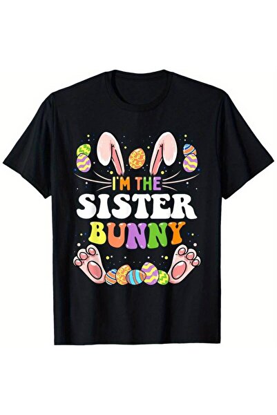 KYMC07 تي شيرت عائلي متطابق بمناسبة عيد الفصح بتصميم "I'm The Sister Bunny" -...