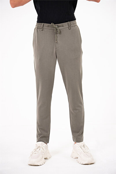 GMG FIRENZE Elastic Waist Jogger Men's Trousers with Double Pocket on the Back