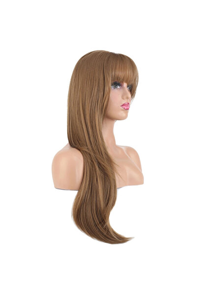 colezium Layered Cut Perched Flat Fiber Long Length Wig / Baby Auburn