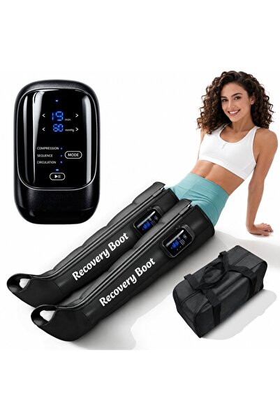 Linomag ®   Cizme de compresie fără fir pentru picioare și gambe, 5 camere de...