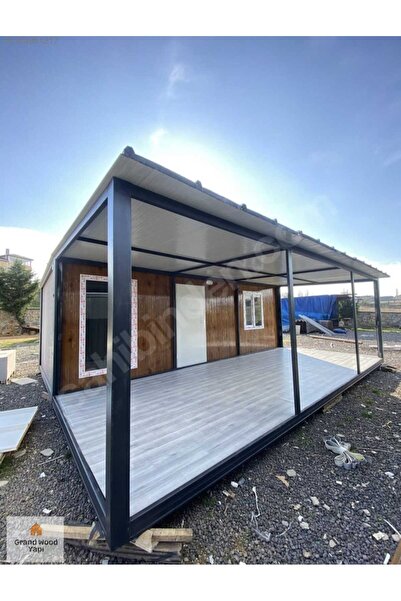 Saray prefabrik 42 m2 verandalı yüksek kalite ses yalıtımlı konteyner