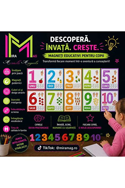 OEM Magneti Educativi cu Cifre