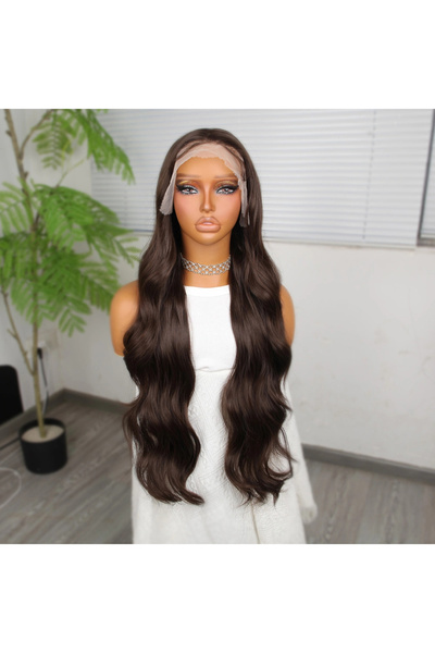 colezium Dark Auburn Fiber Sen Tulle Wig
