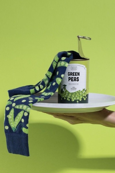SOXO Fashion Κάλτσες "Soxo" GREEN PEAS