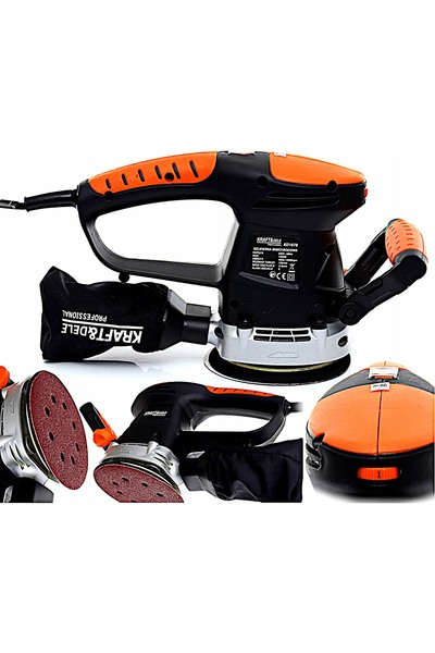Kraft&dele 125mm 1200W Mașină de șlefuit oscilantă orbitală reglabilă pentru ...