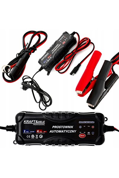 Kraft&dele ÎNCĂRCĂTOR AUTO MICROPROCESORIAN CU ACUMULATOR 6V/12V KRAFT LCD