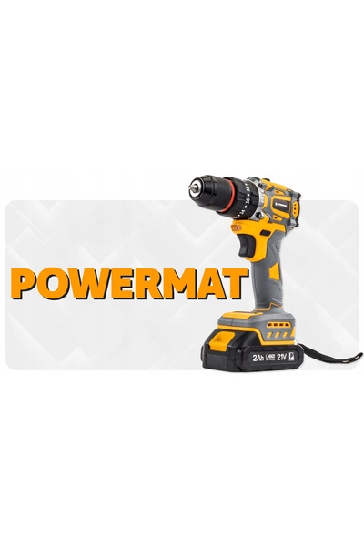 Powermat Mașină de găurit și înșurubat cu impact, fără fir, fără perii, 21V, ...