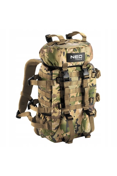 NEO Tools Rucsac turistic militar de supraviețuire, camuflaj militar, pentru ...