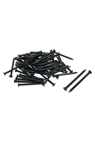 Duravel Black Steel Concrete Nails, 50 Pieces 3.0x60mm, Flat Head, Heavy-Duty...