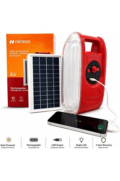 nimron Rechargeable Emergency Lantern – 36 PCS SMD LED Light with Solar Panel...