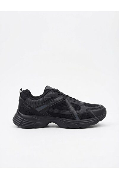 LUTTOON Black Men's Daily Walking Running Shoes 4205