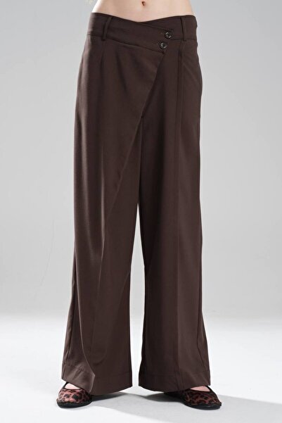 tw3 Women's Cross-Crossed Front Closure Design Trousers