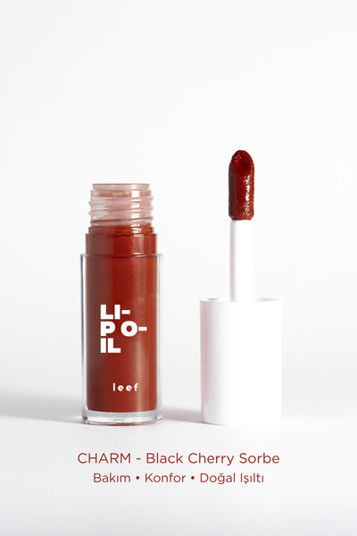 Leef Lip Oil Charm Renk Veren Nemlendirici Dudak Yağı - Black Cherry