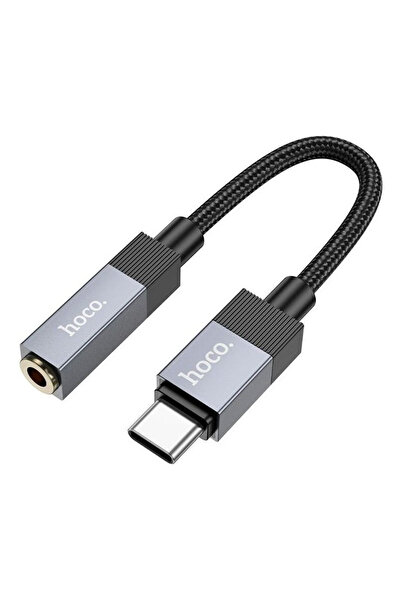 Hoco Προσαρμογέας Aux USB-C σε Jack 3,5mm UPA32C μαύρο