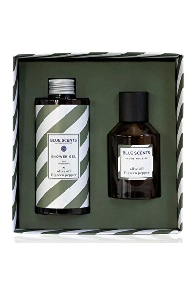 blue scents Σετ Δώρου Αφρόλουτρο με Ελαιόλαδο & Πράσινο Πιπέρι, 300ml & Ανδρι...
