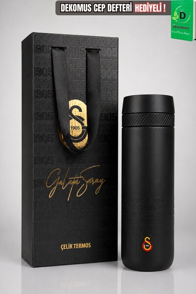 Galatasaray x Dekomus Lisanslı Premium Tasarım Kutulu Ve Çantalı 550 Ml Çelik...