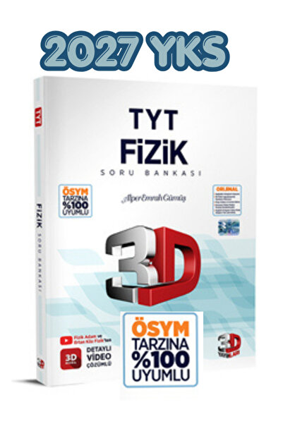 3D Yayınları TYT Fizik Soru Bankası 2027 YKS