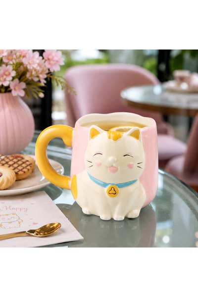 AiroBazar Ceramic Mug with Cute 3D Animal Figures - Handmade Look Gift-Ready ...