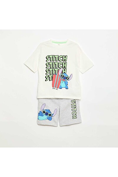 KIABI Disney T-shirt + Bermuda Set - 2 pieces WHITE