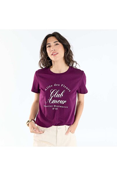KIABI Printed T-shirt PURPLE