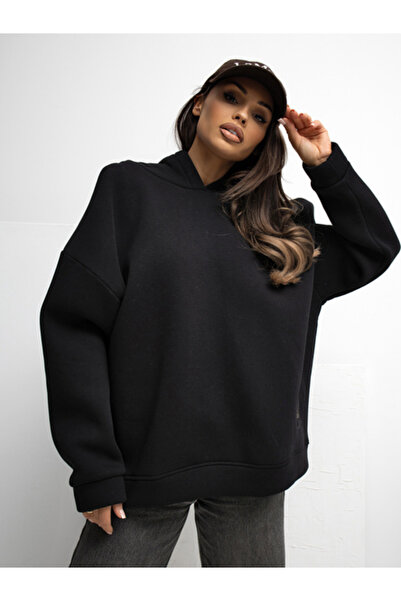 rue parıs Women's Sweatshirt, RUE PARIS, Cotton, Long Sleeve, Black, model RV...
