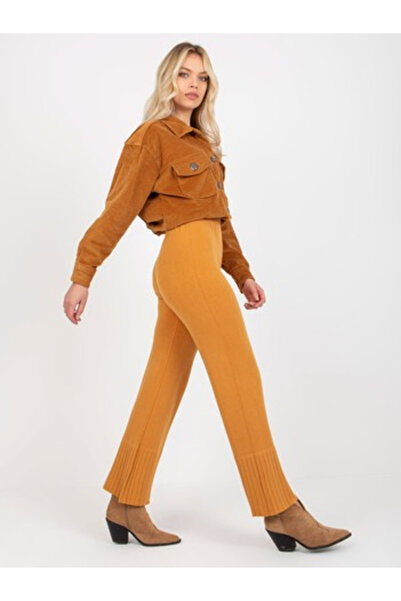 COCO ANGELO Pantaloni Dama, COCOANGELO, Viscoza, Galben inchis, model VI-SP-2...