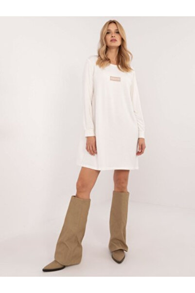 Relevance Rochie Dama Maxi, Lejera, RELEVANCE, Ecru Casual Model RV-SK-A-165.61