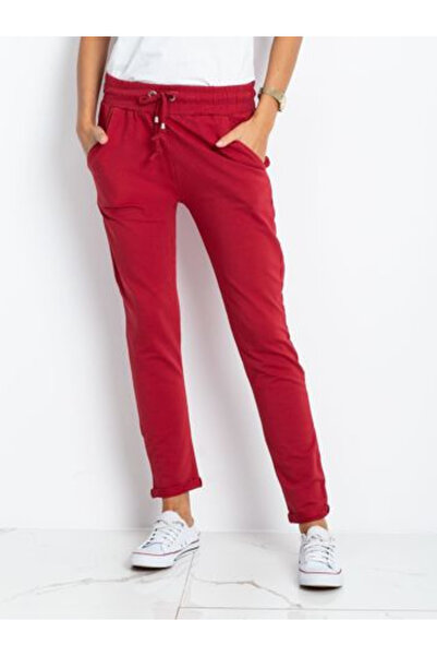 Basic Feel Good Pantaloni Trening Dama Lunga, Sport, BASIC FEEL GOOD, Bordo C...