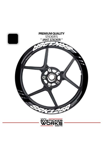ARONA Rks srk125r wide rim cover sticker label model 16-piece set sticker hig...